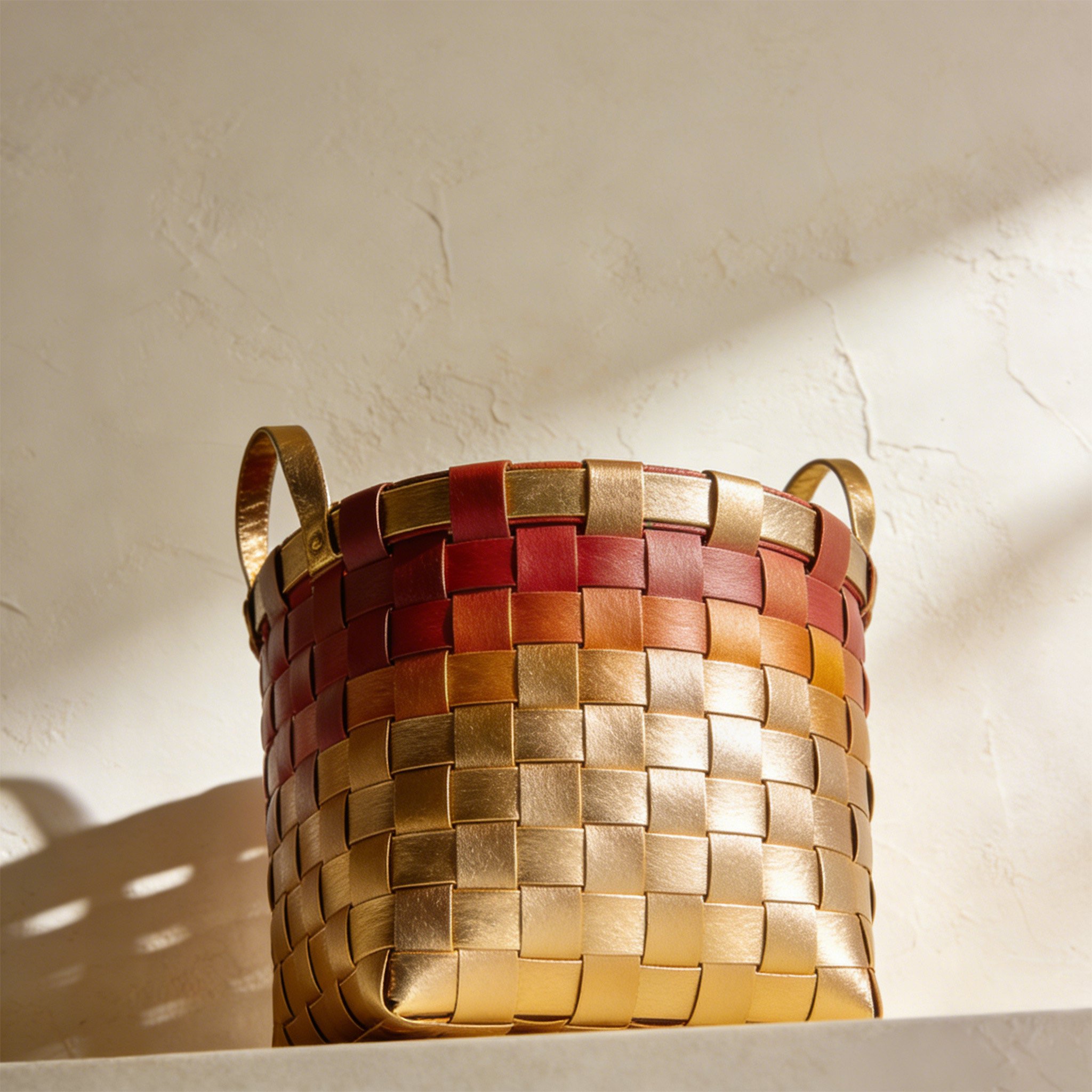 Set of 4 handwoven storage baskets for home organization