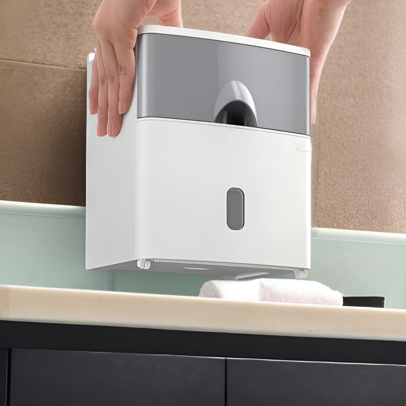 กล่องใส่กระดาษทิชชู่อะคริลิคใสกันน้ำสำหรับห้องน้ำแบบหรูหรา