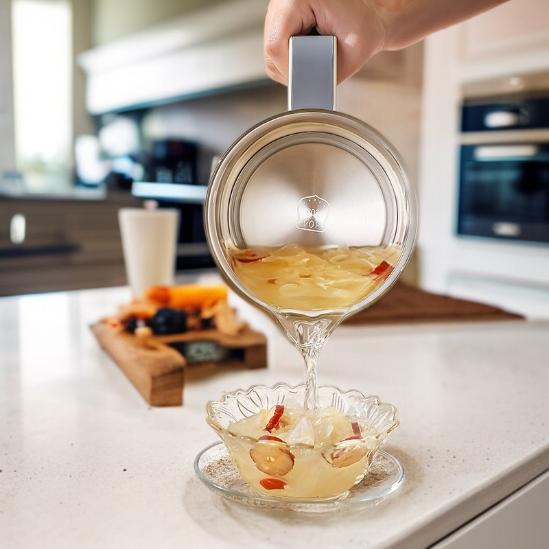 Hervidor eléctrico de vidrio para el hogar, hervidor de agua multifunción, tetera de decocción