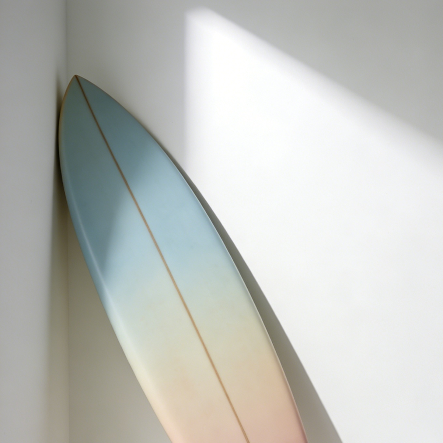 입문자용 전문 서핑보드 전면 모습