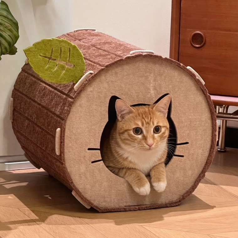 オールシーズン猫ベッド・フェルトツリーホール・別荘タイプ
