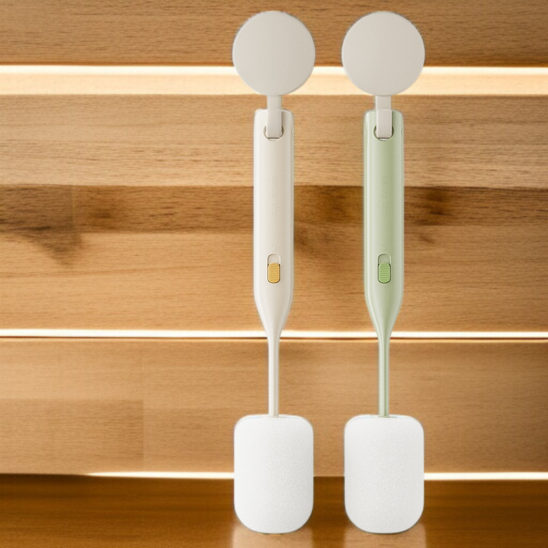 더블브러쉬 스펀지 텀블러 브러쉬 세트 전용 롱 손잡이 컵세척 브러쉬 사각 청소 브러쉬 젖병세척 전용공구