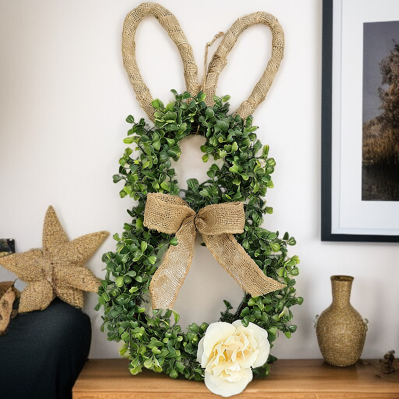 復活節兔子門環 節日家居擺件 室內裝飾