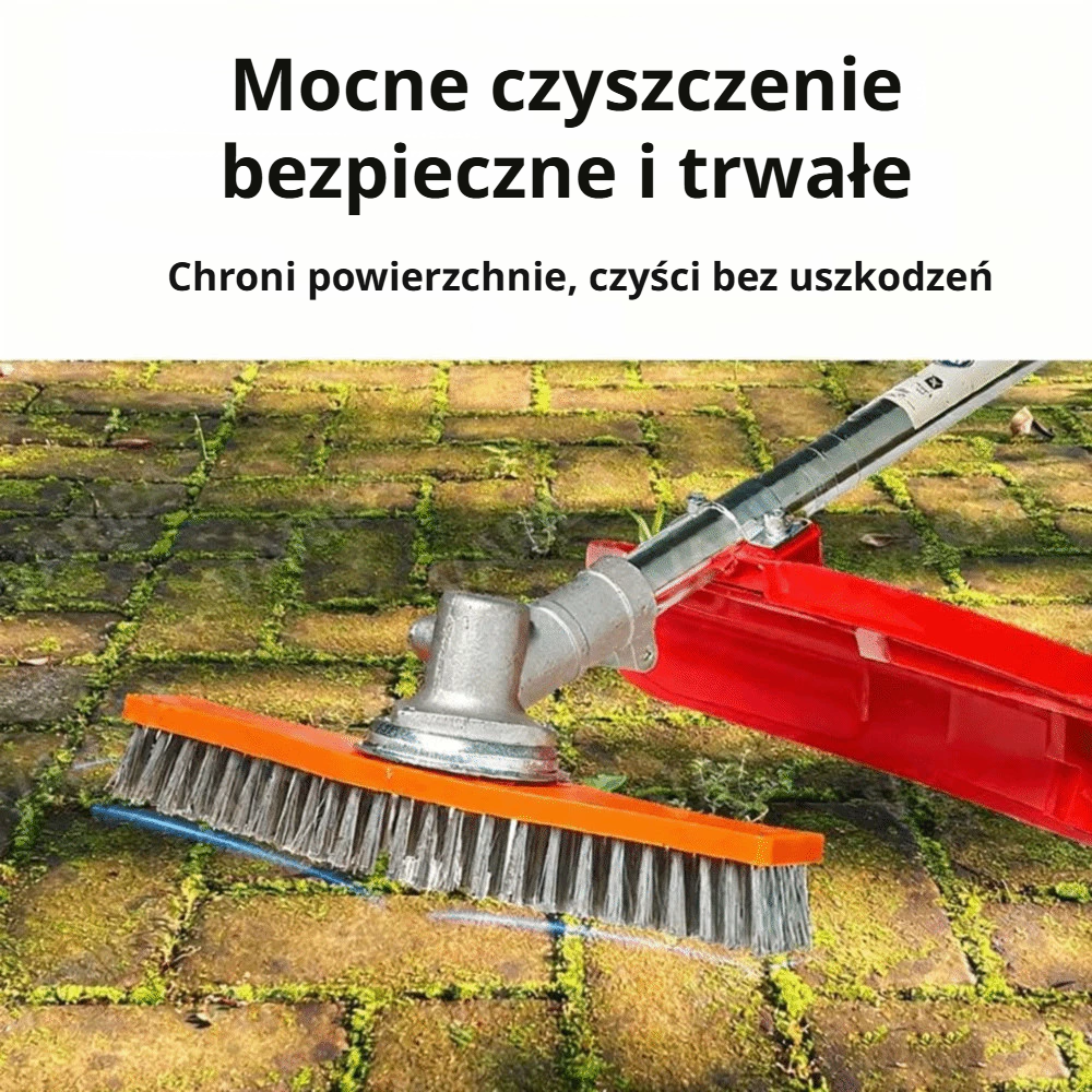 Regulowana szczotka do czyszczenia głowicy koszącej, wykonana z poliestru, do trawników