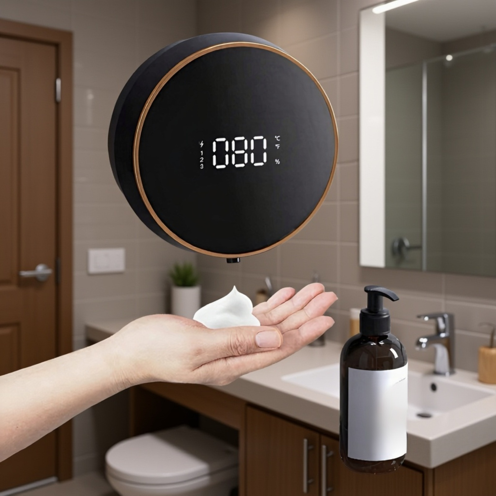 家庭用自動誘導携帯電話洗濯機ソープディスペンサー