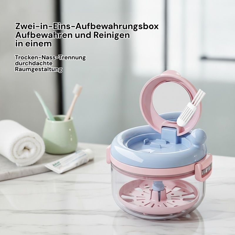 2-in-1 Handkurbel-Zahnspangereiniger