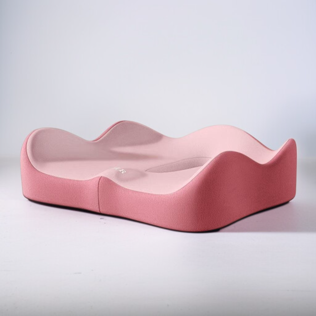 Tailbone decompression memory foam seat cushion