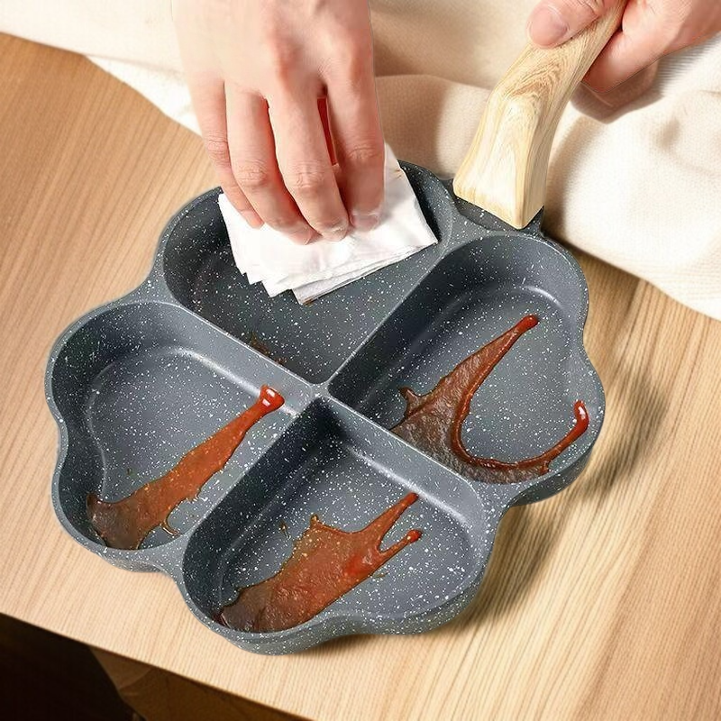 家庭用麦飯石愛の4穴目玉焼き鍋