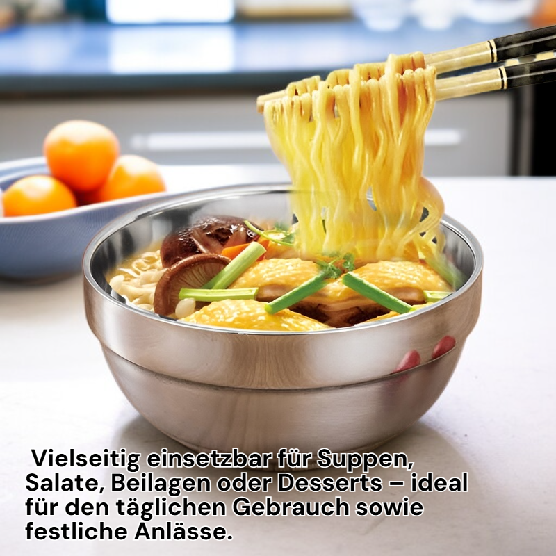 Edelstahl-Schale mit Lilien-Design Mattiert