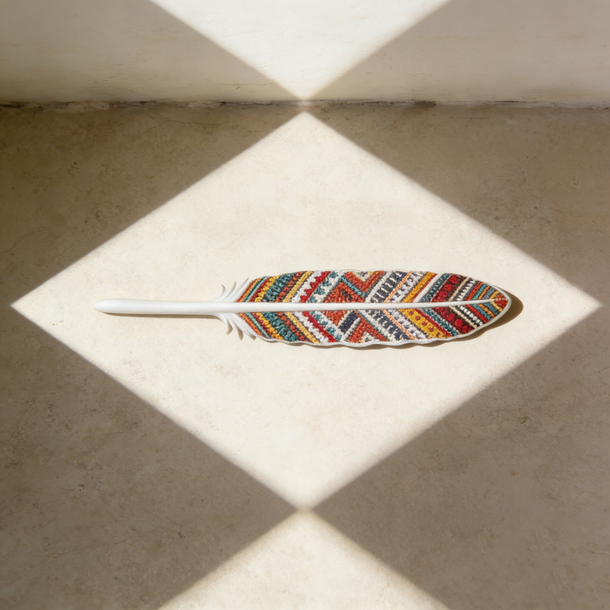 깃털 모양 디자인 책갈피 (4개입)