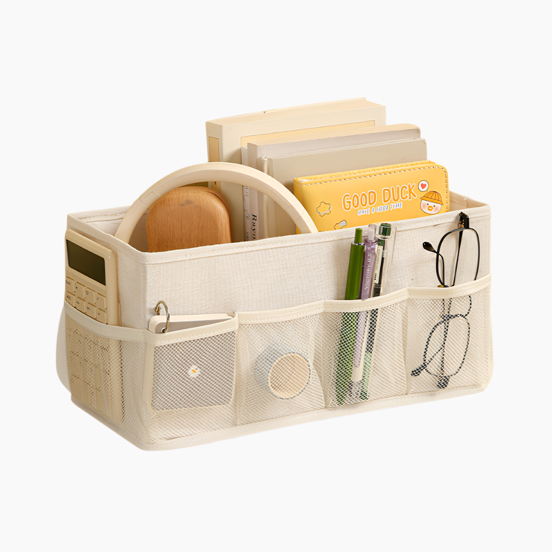 純色カチオンデスクトップ雑貨収納ボックス化粧品ジュエリー収納折りたたみメッシュボックス