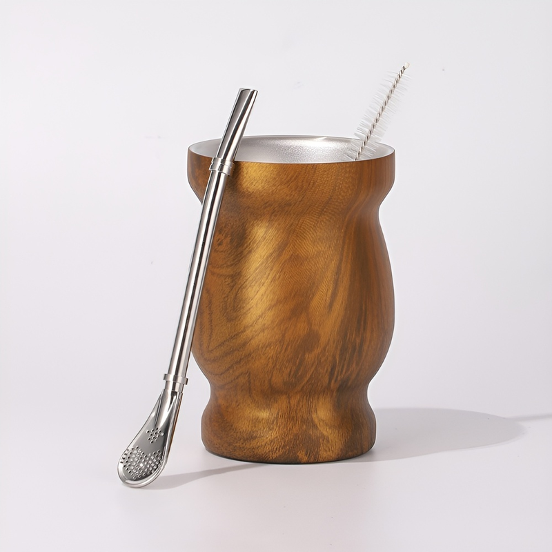 不鏽鋼保溫馬黛茶杯 