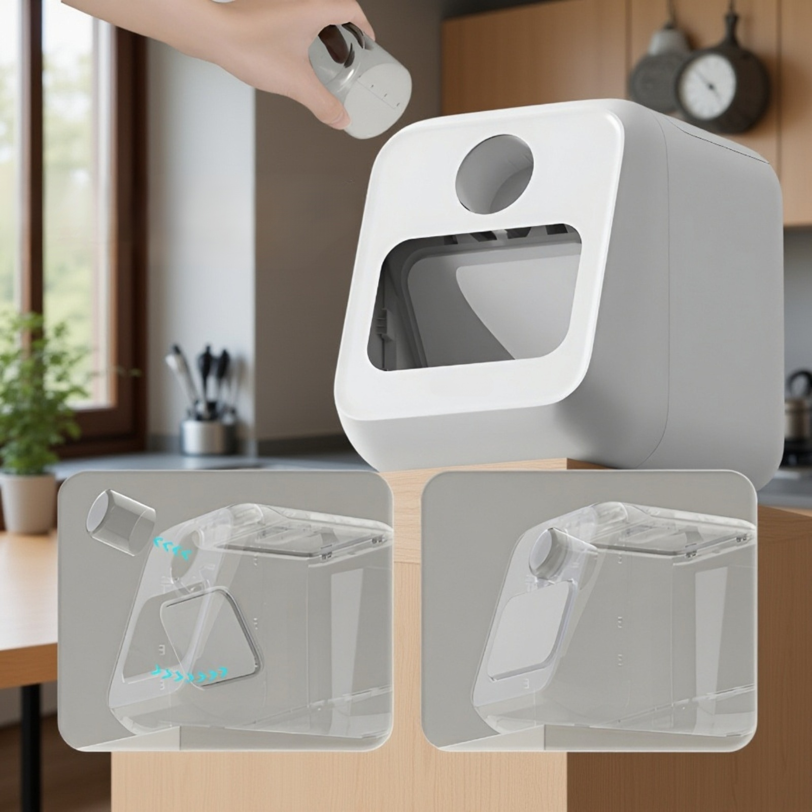 自動開閉米びつ