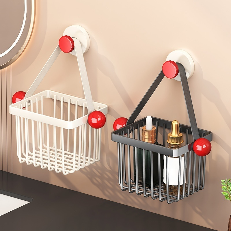 다기능 주방 벽걸이 수납 바구니 - 파, 생강, 마늘 정리용