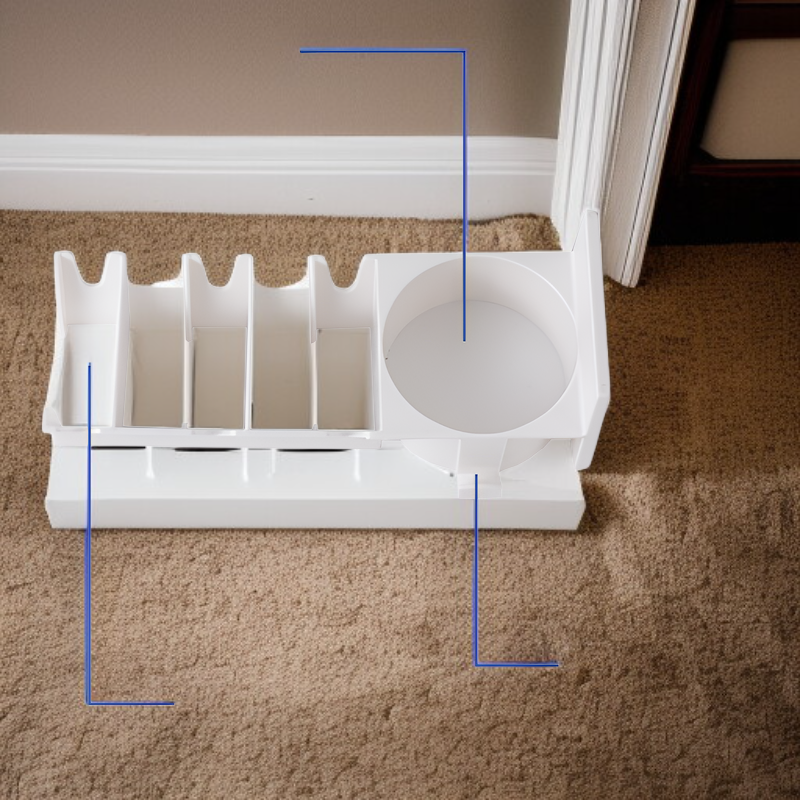 Badminton Racket Hanger, Easy Access, No Drilling, Rear Storage Rack