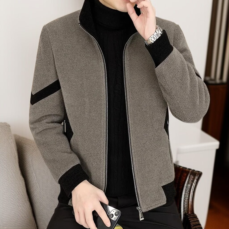 남자 가을 겨울 기모 차이나 모직 재킷 캐주얼 남 모직 코트 남자 모직 재킷 캐주얼 남 코트