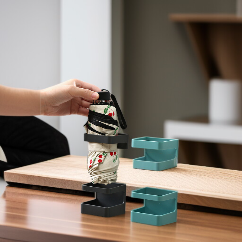 Estante de paraguas montado en la pared, soporte fijo multifuncional para el hogar