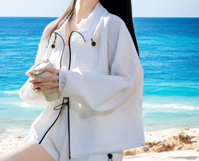 Neue Sonnenschutzkleidung für Damen im Sommer, leichte und atmungsaktive, dünne Sonnenschutzkleidung