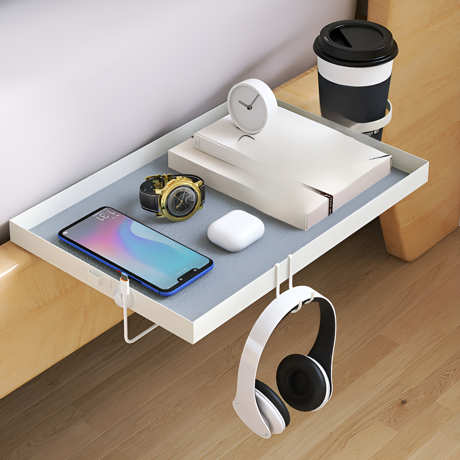  Bedside Phone Storage Tray