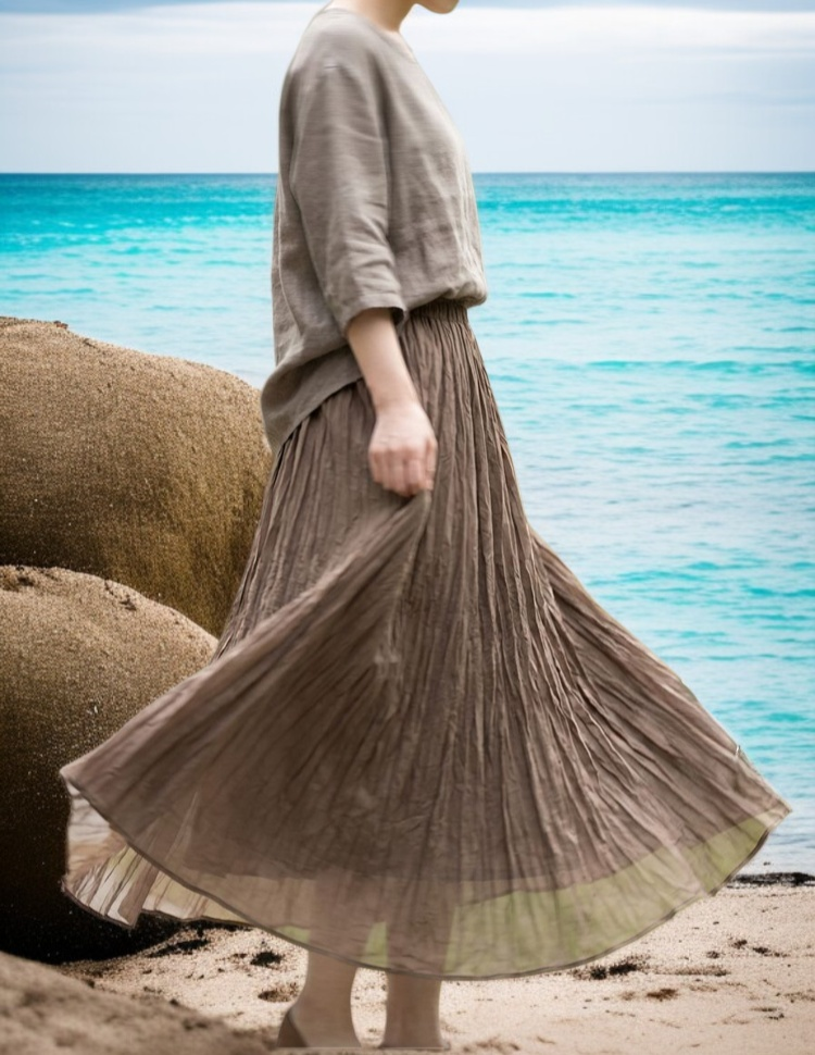 トレンドのフレアスカートコーデ