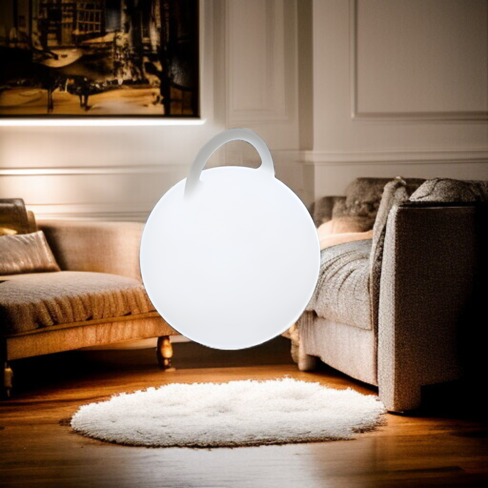 丸型ナイトライト ベッドサイドランプ 球形 丸型 月型 間接照明 防水 屋外 芝生 ボールライト IP65 防水 3段階明るさ調整 リモコン付き LED 発光ボール ポータブルランタン 電池/充電式 