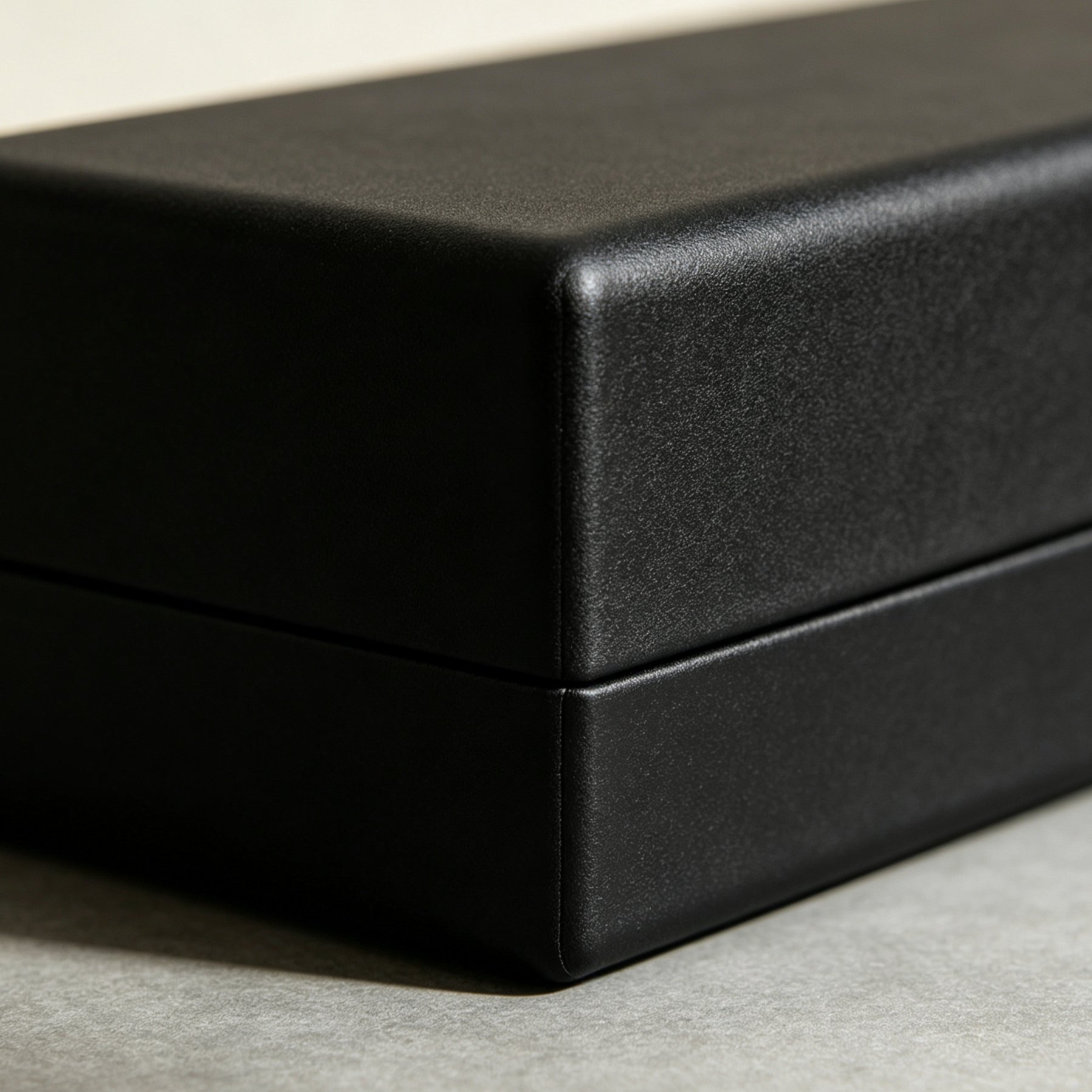 Portable Square Eyewear Case in black color
