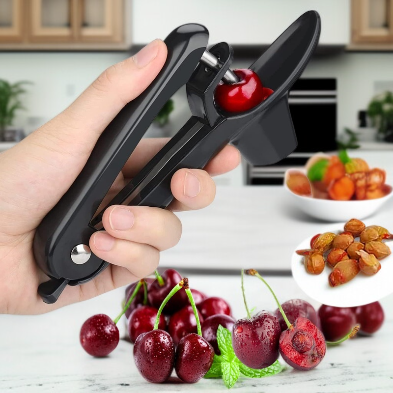 Deshuesador de cerezas portátil, herramienta de cocina multifuncional