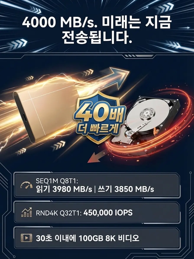 【역대급32TB】독일 VDE 인증 괴물급 초고속 외장 SSD