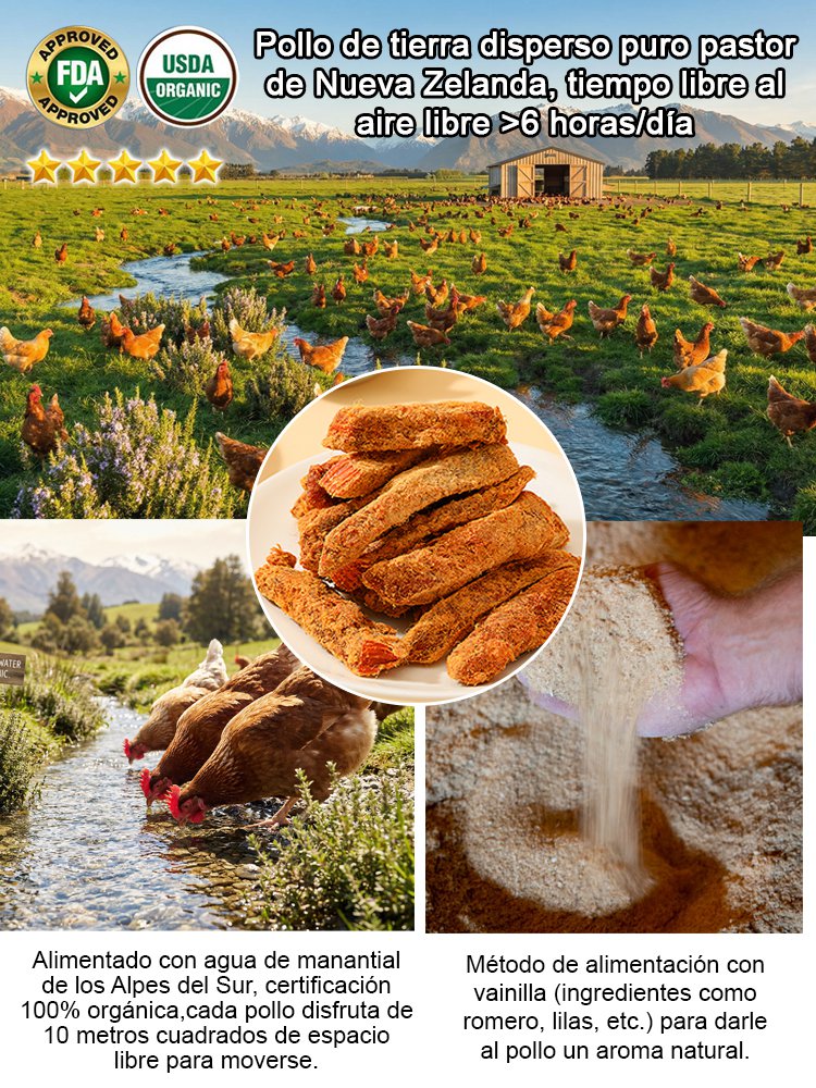 ¡El Snack Perfecto! Tiras de Pollo Neozelandés: Suaves, Jugosas y "Sin Culpa".