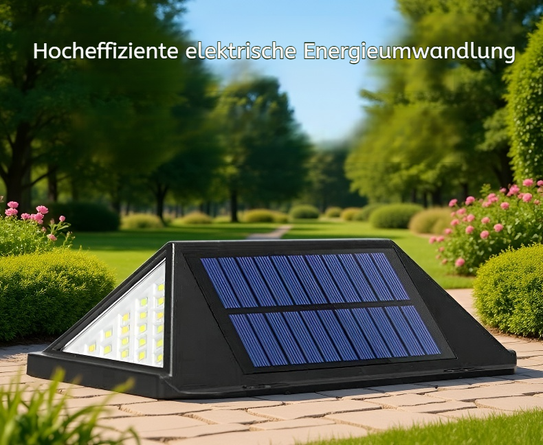 Wetterfeste Solar-Wandleuchte für Terrasse und Einfahrt