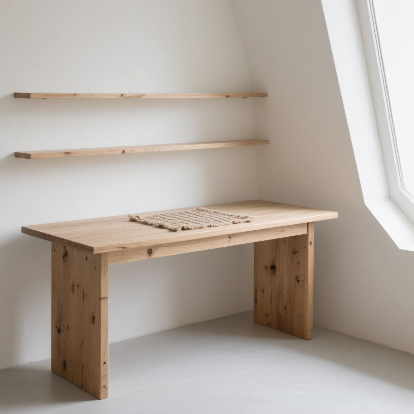 Mesa multifuncional de nogal negro: comedor, oficina y escritorio