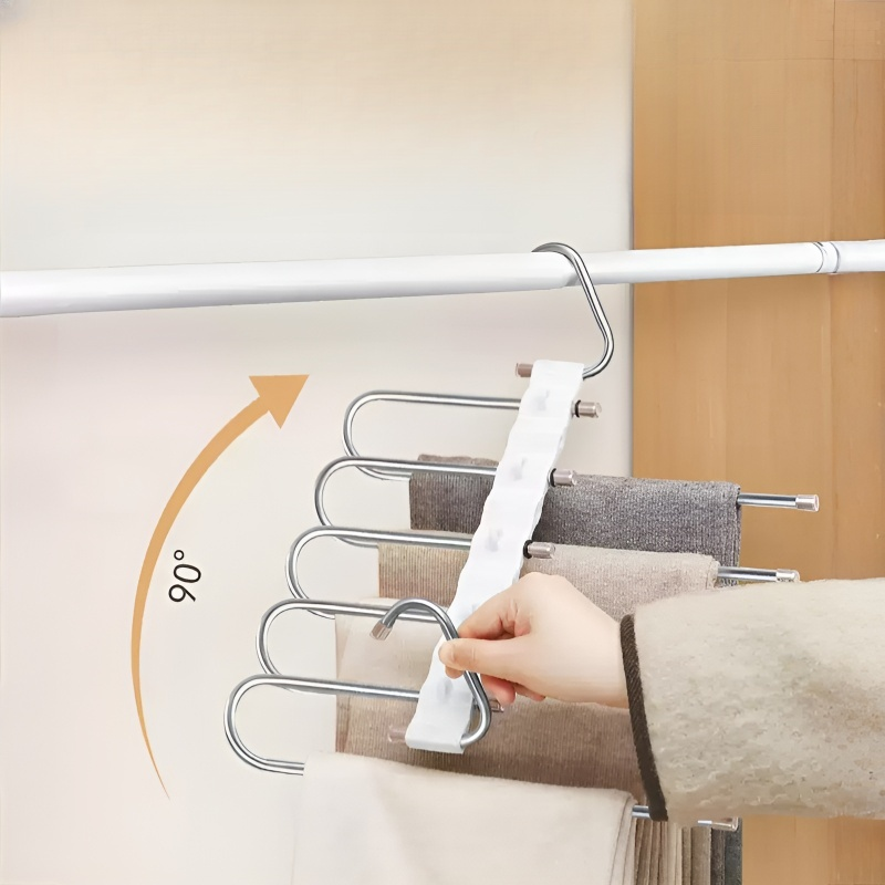 Multifunktionaler ausziehbarer Edelstahl-Hosenständer
