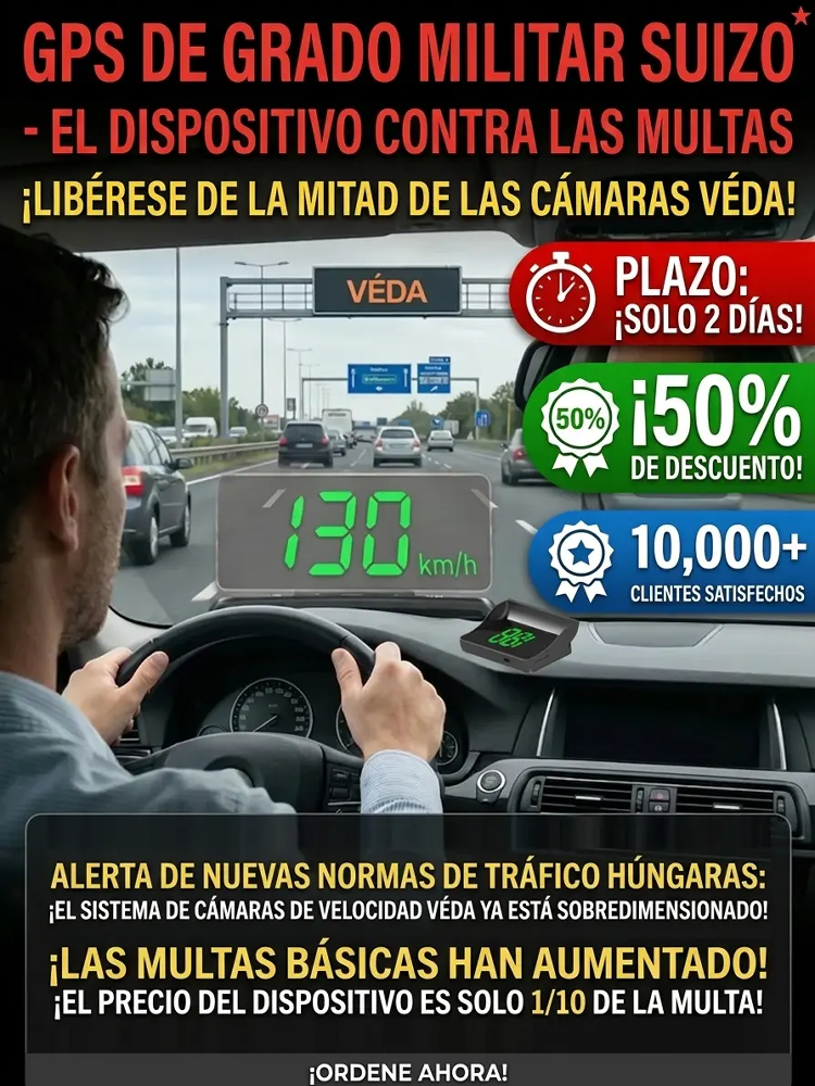 Proyector digital HUD de velocidad GPS para automóvil