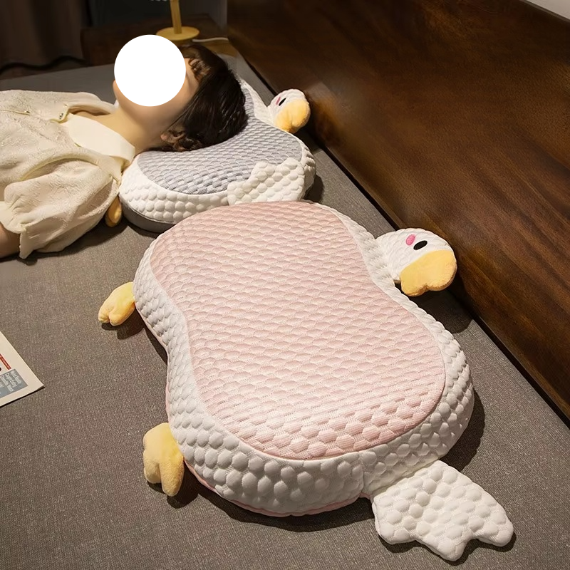  Cute DouDou Cat Belly Memory Foam Pillow, Ideal for Girls in Summer