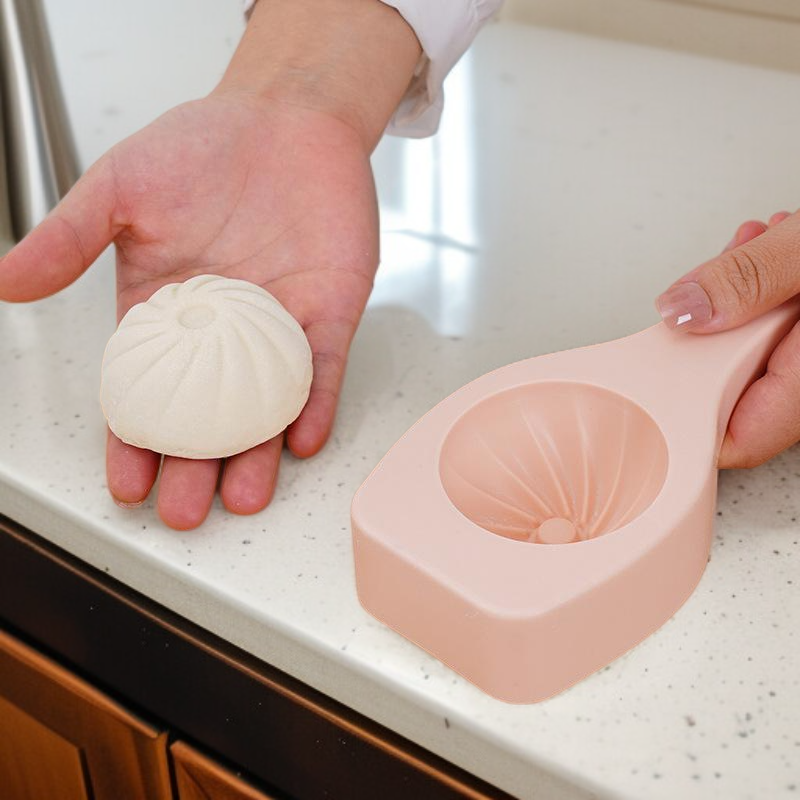 قالب يدوي لصنع خبز البخار، قالب منزلي بنقوش للخبز على البخار