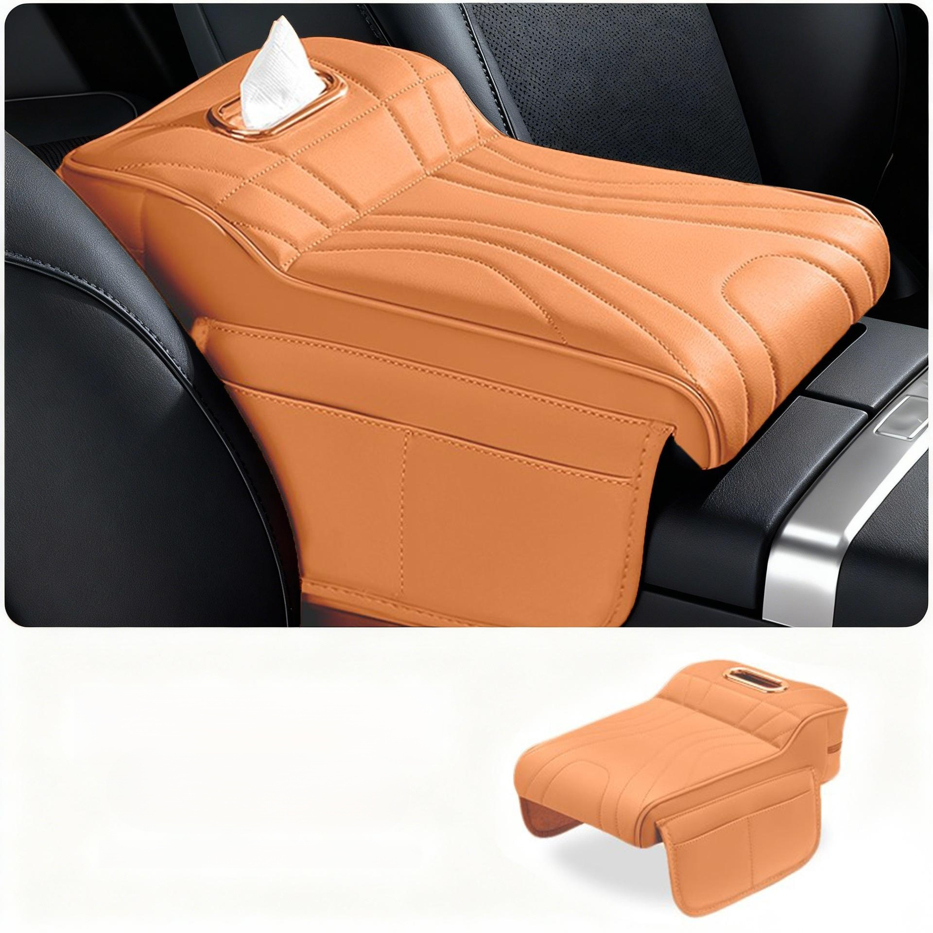 Car seat center armrest box height pad