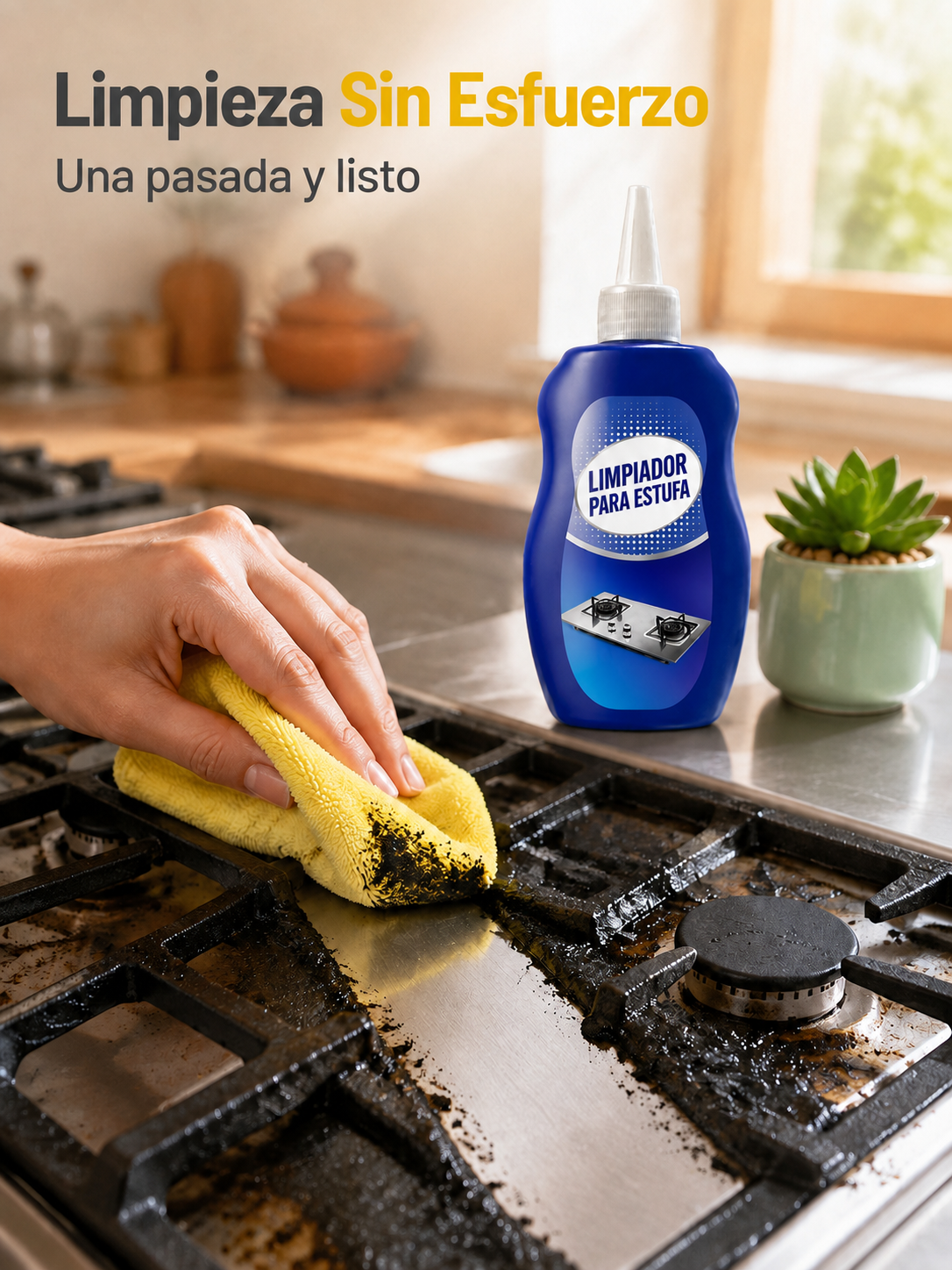 Limpiador antióxido para parrillas de gas