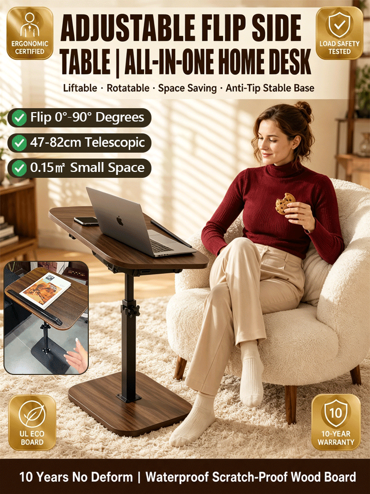 Mobile height-adjustable computer desk