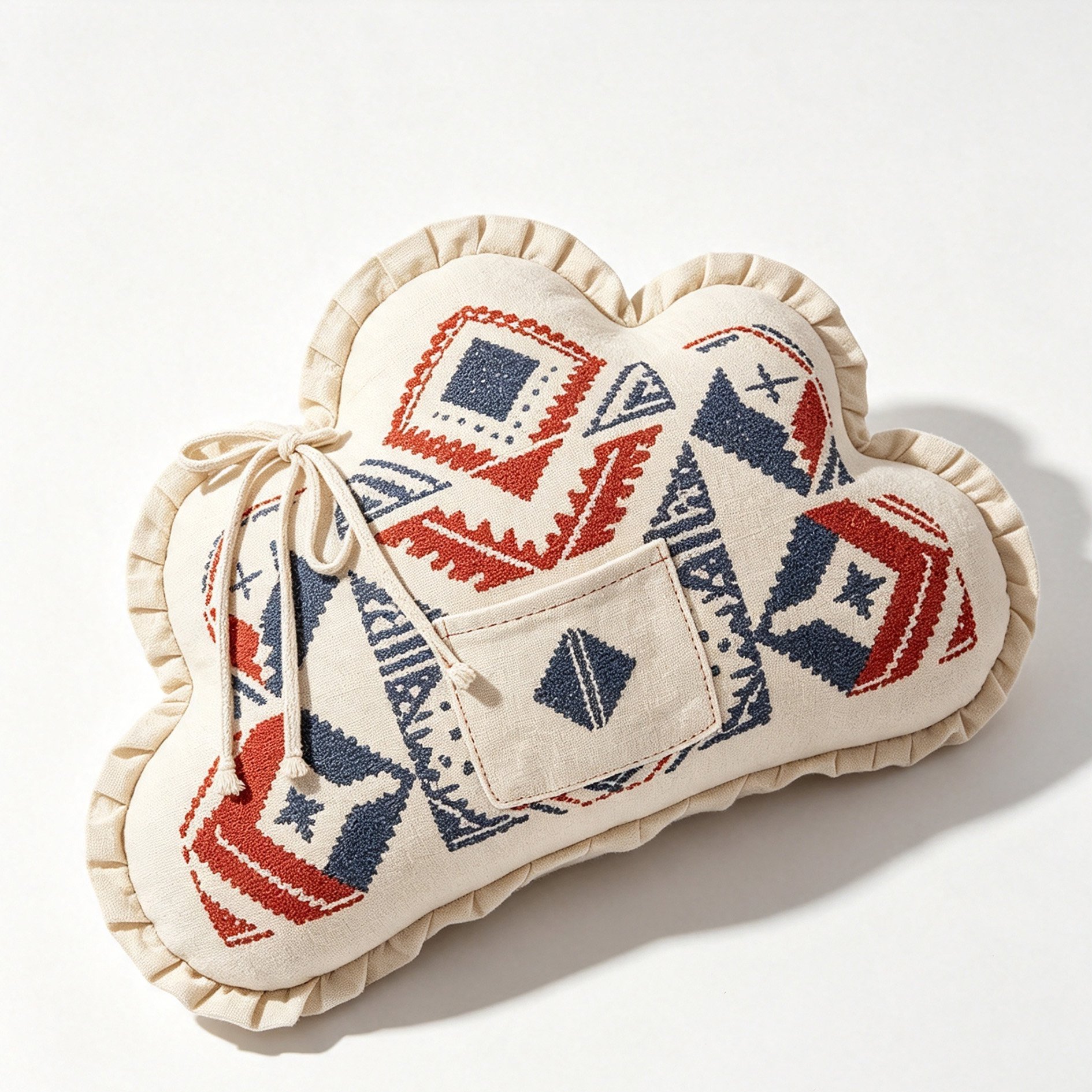Ethnic Cloud-Shaped Pillow