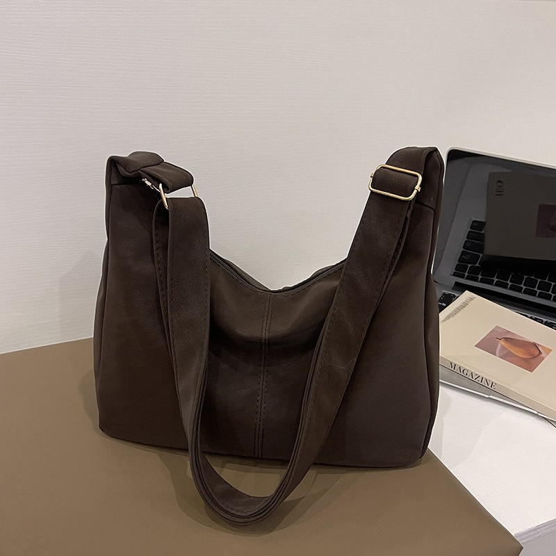 復古氣質休閒單肩托特包