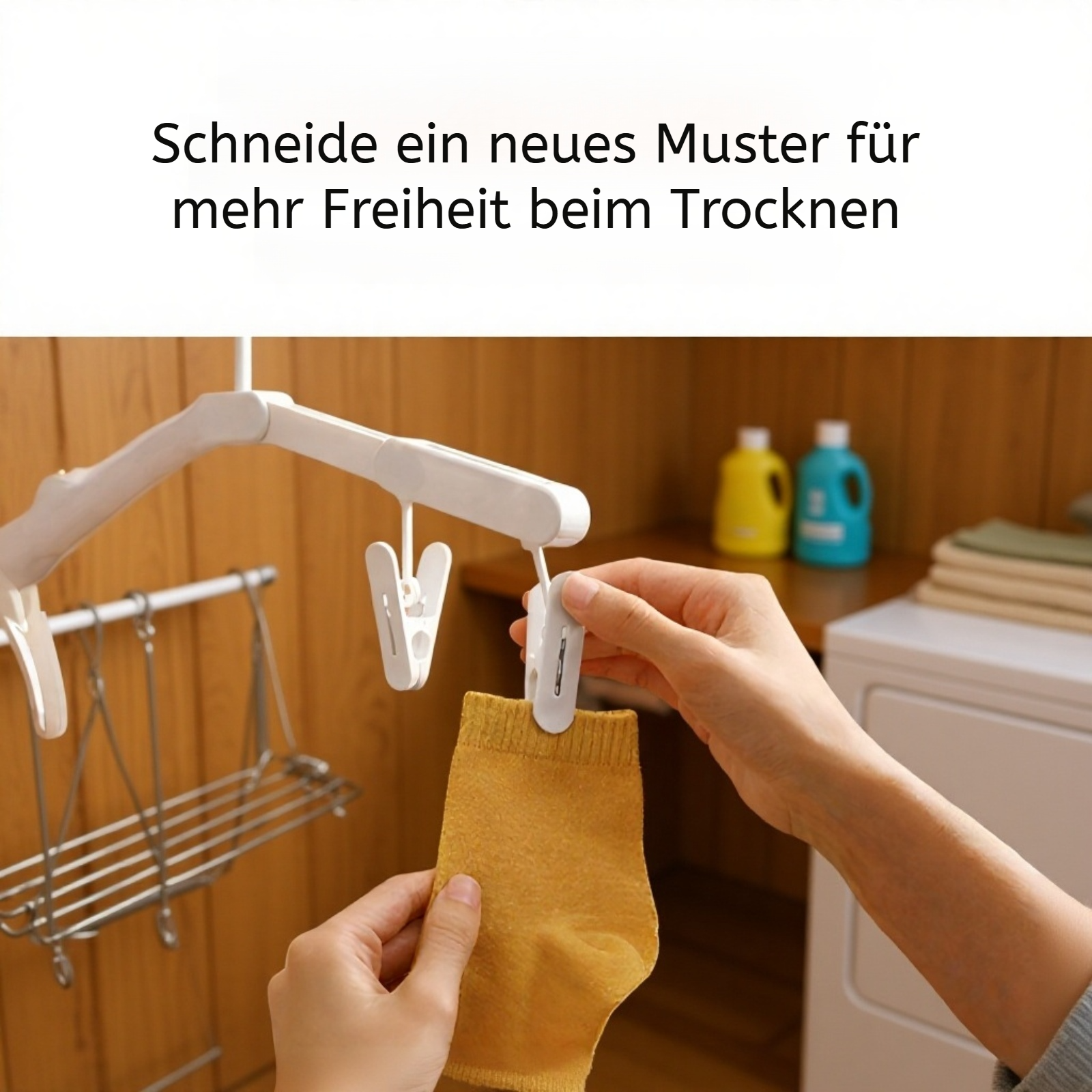 Praktischer Kleiderbügel für Hemden, Blusen und T-Shirts