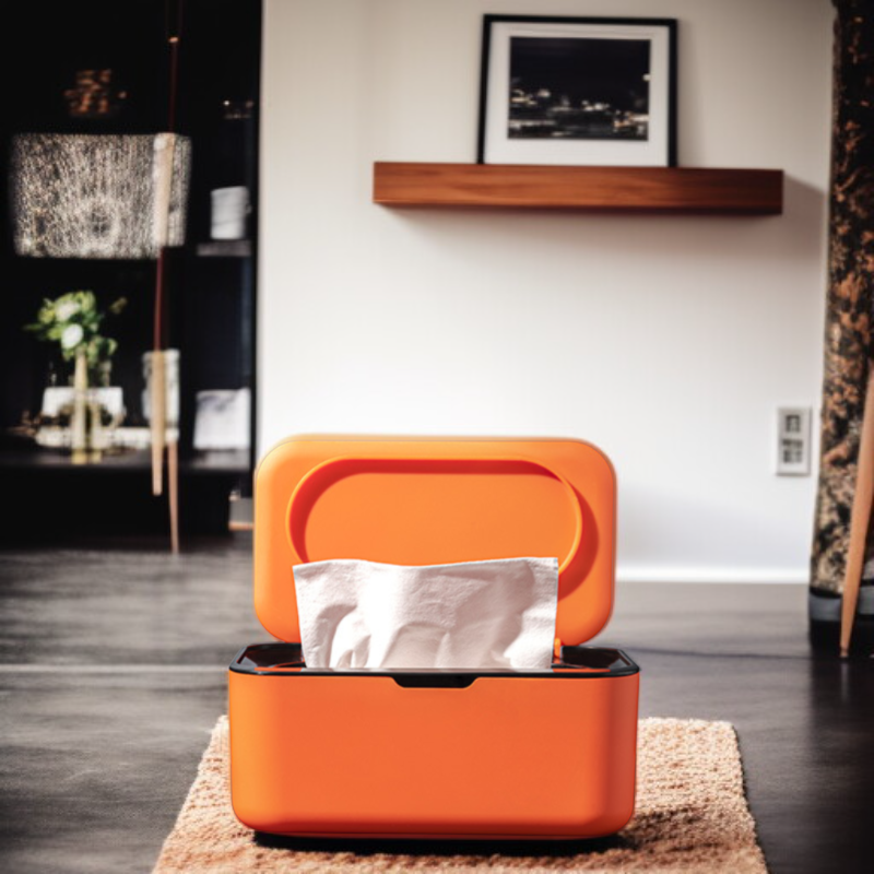 Household Removable Wet Wipes Tissue Box with Mask Storage Sealed Dustproof Design