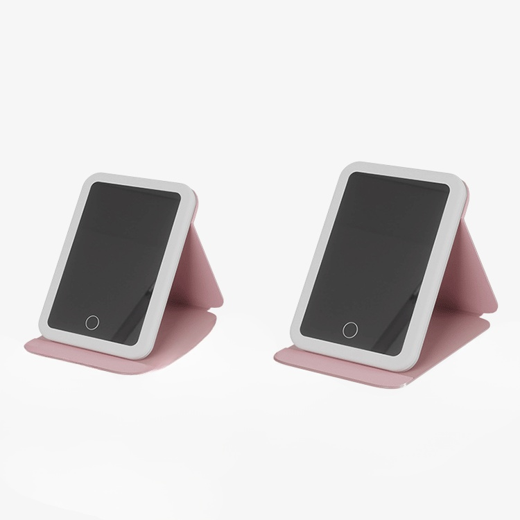 휴대용 화장거울 접이식 탁상용 사각거울 보광밴드 휴대용 화장거울 가죽 탁상용 화장거울