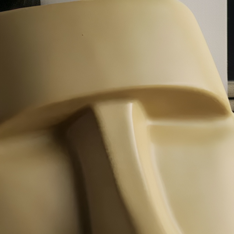  이스터섬 모아이 티슈박스 커버, 베이지