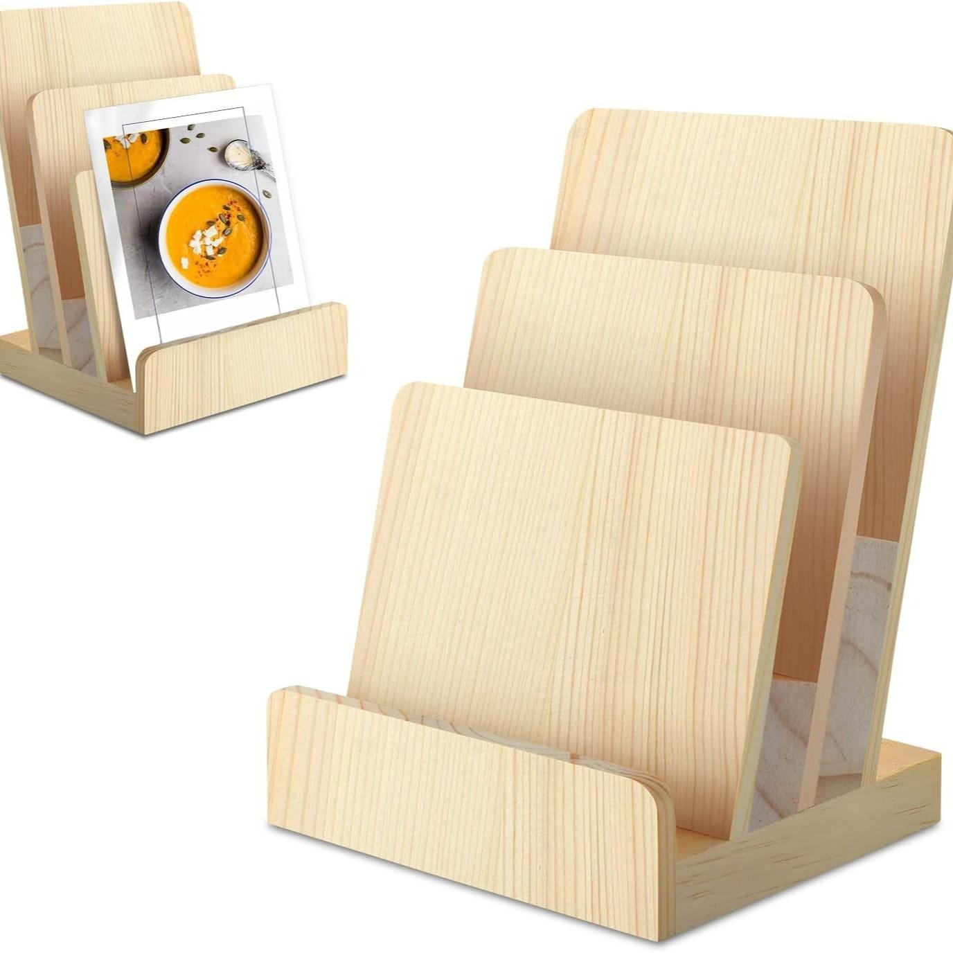 Wooden Menu & File Holder