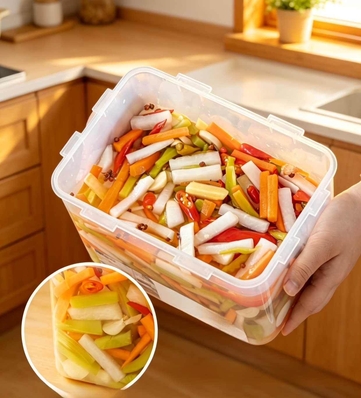Large kimchi jar perfect for food preservation