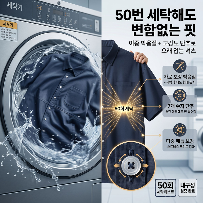 남성 여름 아웃도어 작업복 반팔 셔츠 멋진 스타일