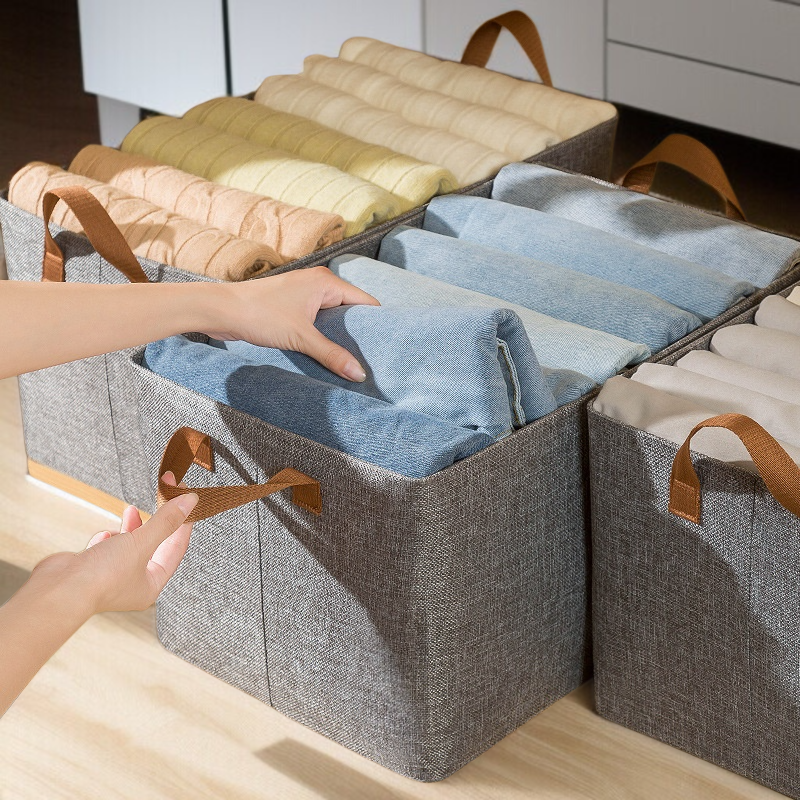 서랍형 철골 수납함 가정용 서랍 정리함 접이식 옷 수납함 바지 수납 장롱 수납함