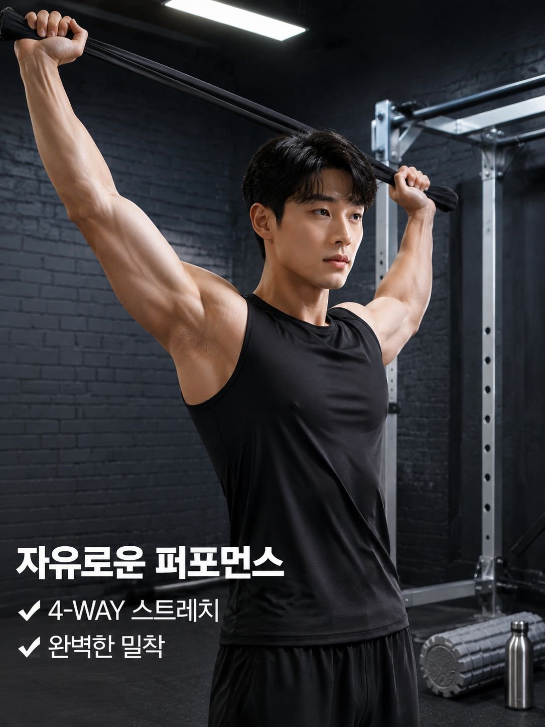 여름 통기성 피트니스 트레이닝 나시