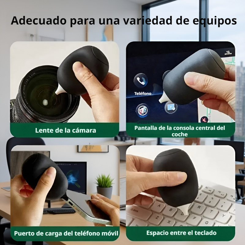 Cepillo de limpieza 3 en 1 para teclados y espacios estrechos en el coche